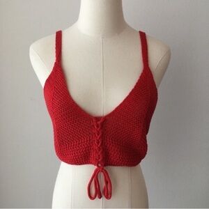 NWOT F21 Crochet Crop Top